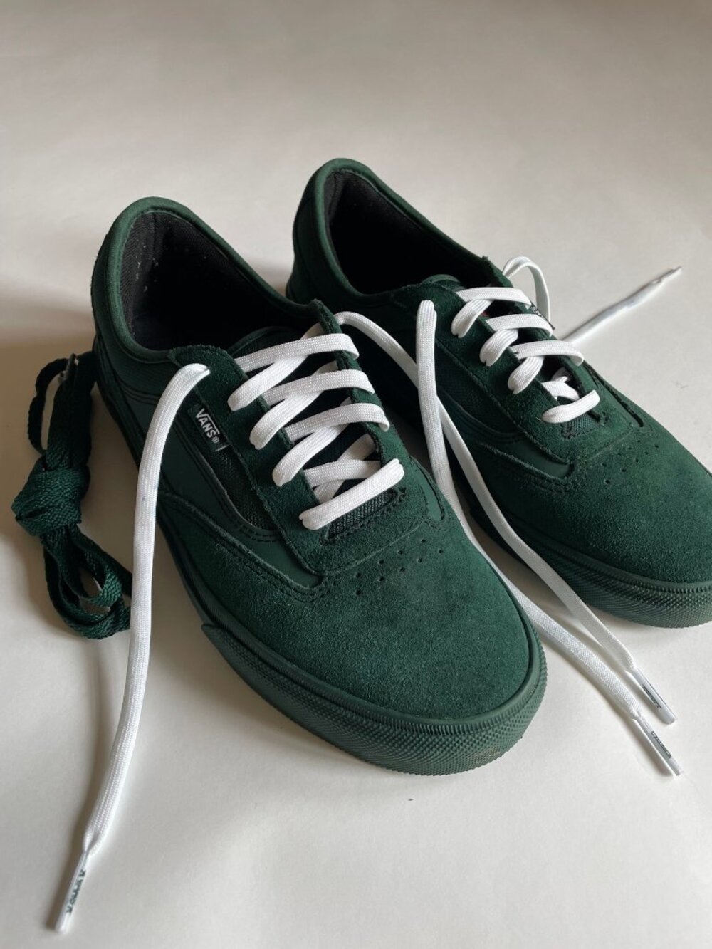 VANS Skate Curren Caples sneakers, Atiba Jefferson Green suede Men's size 10